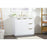 Elegant Blake 36" Single Bathroom Vanity, White/Backsplash