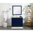 Elegant Kitchen/Bath Blake 42" Single Bathroom Vanity, Blue
