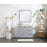 Elegant Blake 42" Single Bathroom Vanity, Blue/Backsplash