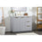 Elegant Blake 42" Single Bathroom Vanity, Grey/Backsplash