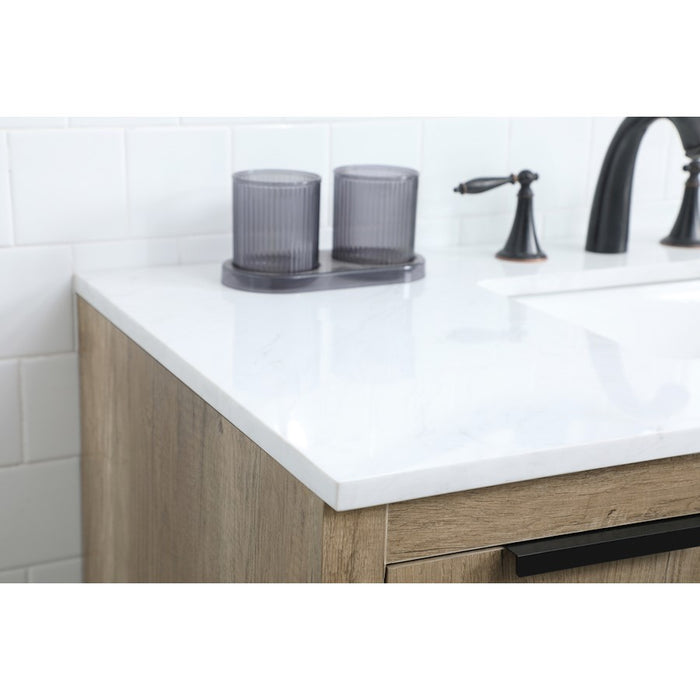 Elegant Lighting Blake 42"L Single Vanity Sink, Natural Oak