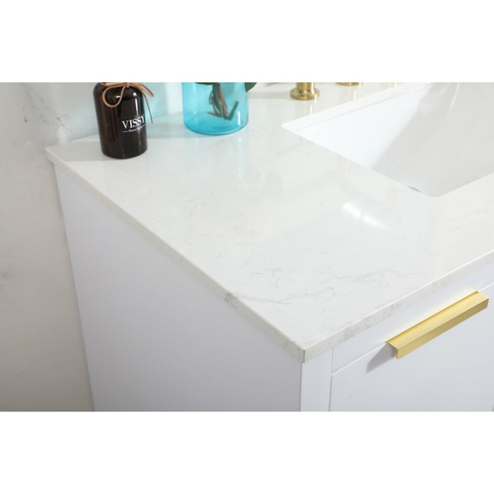 Elegant Kitchen/Bath Blake 42" Single Bathroom Vanity, White