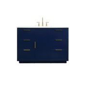 Elegant Kitchen/Bath Blake 48" Single Bathroom Vanity, Blue - VF19448BL