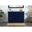 Elegant Kitchen/Bath Blake 48" Single Bathroom Vanity, Blue