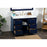 Elegant Kitchen/Bath Blake 48" Single Bathroom Vanity, Blue