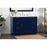 Elegant Blake 48" Single Bathroom Vanity, Blue/Backsplash