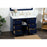 Elegant Blake 48" Single Bathroom Vanity, Blue/Backsplash