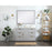 Elegant Blake 48" Single Bathroom Vanity, Blue/Backsplash