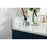 Elegant Blake 48" Single Bathroom Vanity, Blue/Backsplash