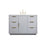 Elegant Kitchen/Bath Blake 48" Single Bathroom Vanity, Grey - VF19448GR