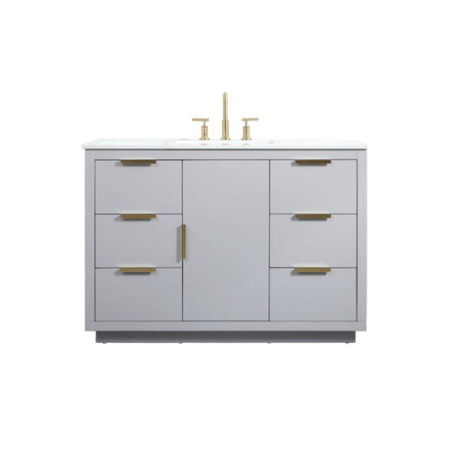 Elegant Kitchen/Bath Blake 48" Single Bathroom Vanity, Grey - VF19448GR