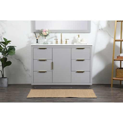 Elegant Kitchen/Bath Blake 48" Single Bathroom Vanity, Grey