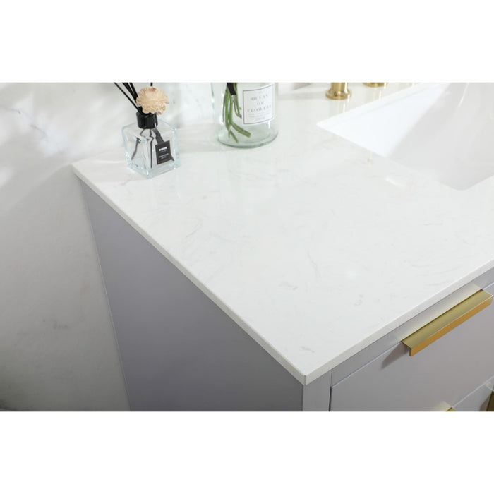Elegant Kitchen/Bath Blake 48" Single Bathroom Vanity, Grey