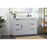 Elegant Blake 48" Single Bathroom Vanity, Grey/Backsplash