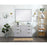 Elegant Blake 48" Single Bathroom Vanity, Grey/Backsplash
