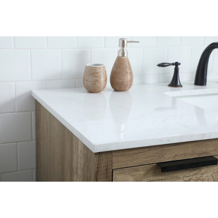 Elegant Lighting Blake 48"L Single Vanity Sink, Natural Oak