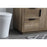 Elegant Lighting Blake 48"L Single Vanity Sink, Natural Oak