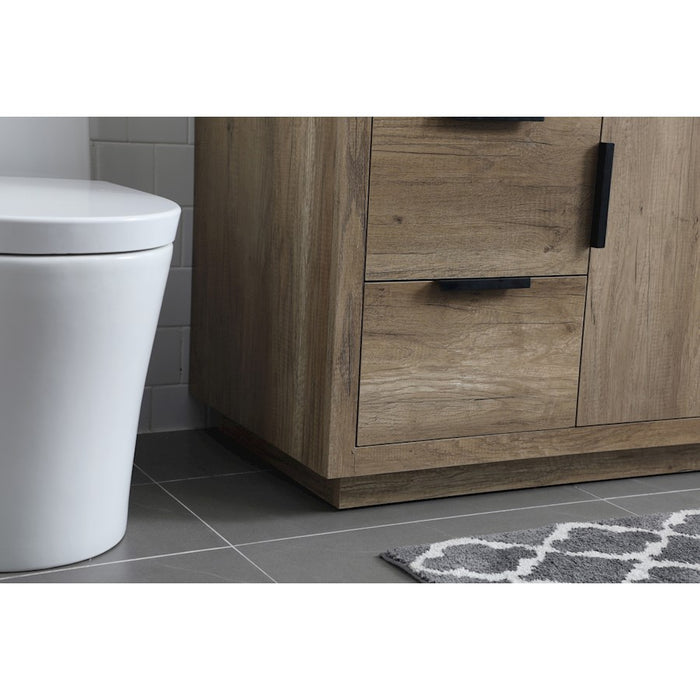 Elegant Lighting Blake 48"L Single Vanity Sink, Natural Oak