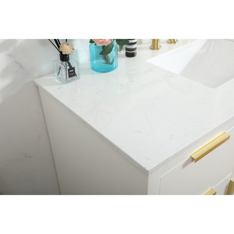 Elegant Kitchen/Bath Blake 48" Single Bathroom Vanity, White