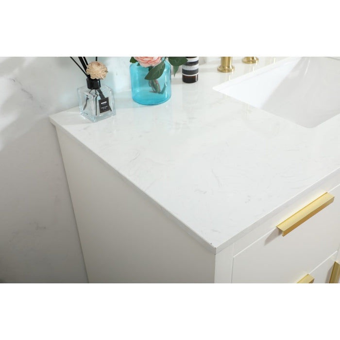 Elegant Kitchen/Bath Blake 48" Single Bathroom Vanity, White