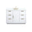 Elegant Blake 48" Single Bathroom Vanity, White/Backsplash - VF19448WH-BS