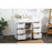 Elegant Blake 48" Single Bathroom Vanity, White/Backsplash