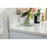 Elegant Blake 48" Single Bathroom Vanity, White/Backsplash