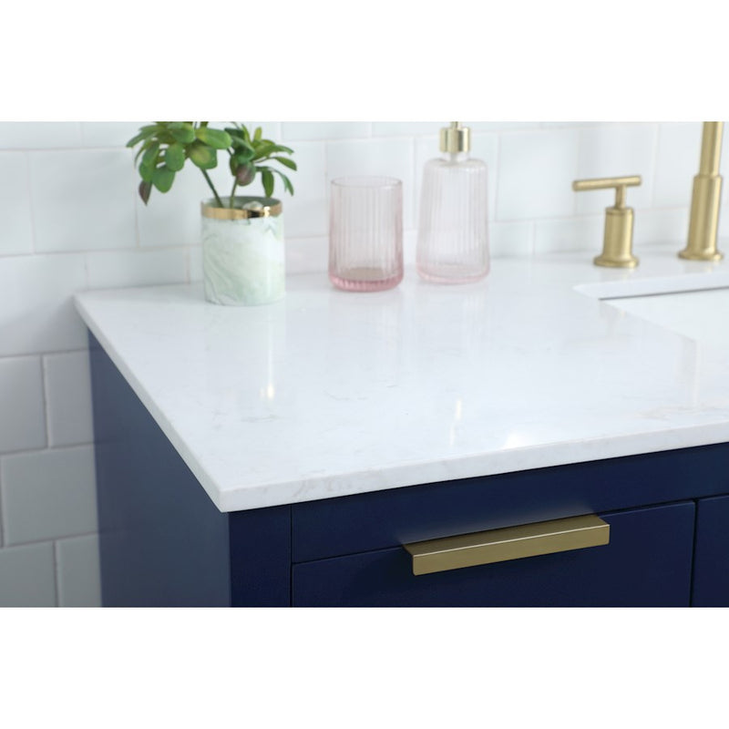Elegant Lighting Blake 54" Single Vanity Sink, Blue