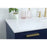 Elegant Lighting Blake 54" Single Vanity Sink, Blue