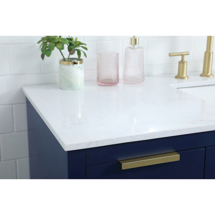 Elegant Lighting Blake 54" Single Vanity Sink, Blue