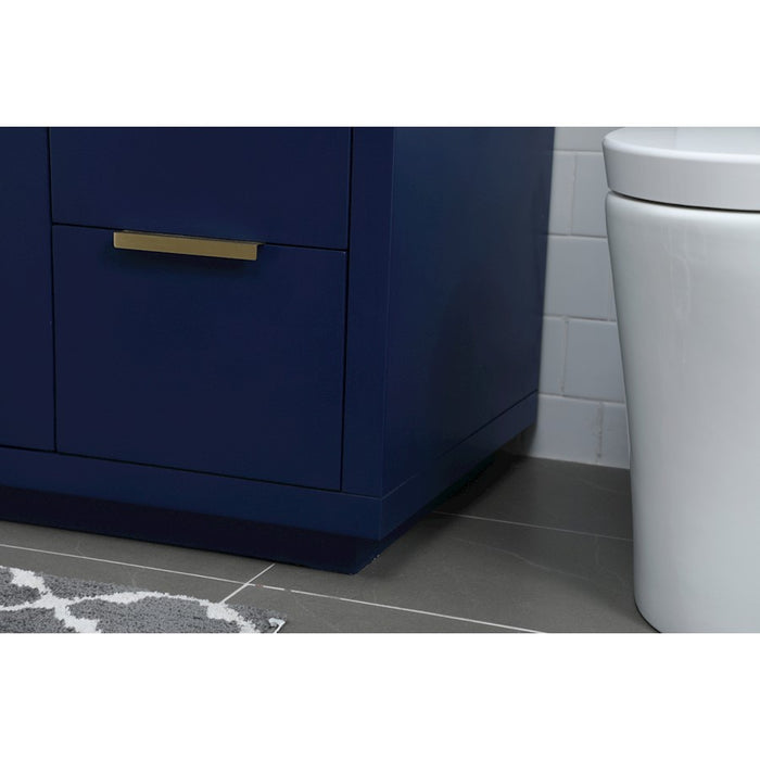 Elegant Lighting Blake 54" Single Vanity Sink, Blue