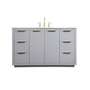 Elegant Lighting Blake 54" Single Vanity Sink, Grey - VF19454GR