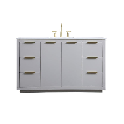 Elegant Lighting Blake 54" Single Vanity Sink, Grey - VF19454GR