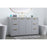 Elegant Lighting Blake 54" Single Vanity Sink, Grey