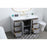 Elegant Lighting Blake 54" Single Vanity Sink, Grey
