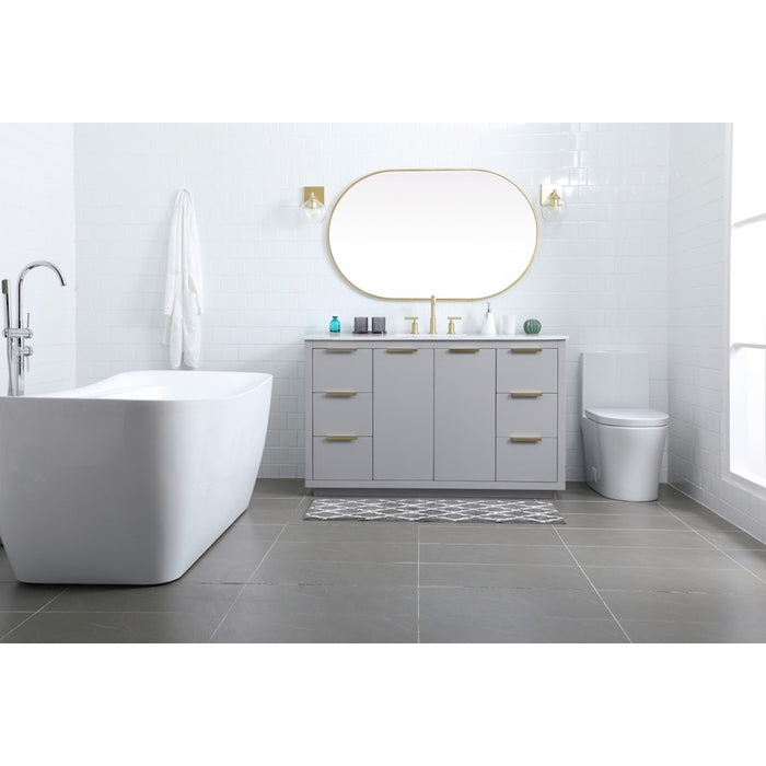 Elegant Lighting Blake 54" Single Vanity Sink, Grey