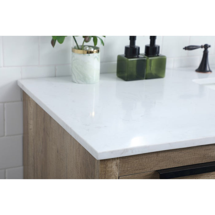 Elegant Lighting Blake 54"L Single Vanity Sink, Natural Oak