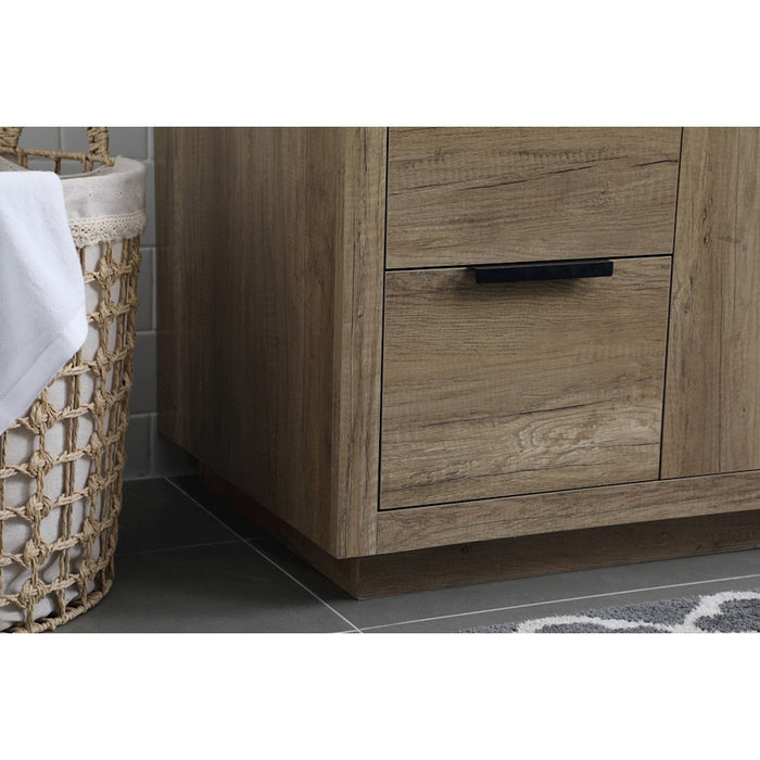 Elegant Lighting Blake 54"L Single Vanity Sink, Natural Oak