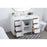 Elegant Lighting Blake 54" Single Vanity Sink, White