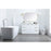 Elegant Lighting Blake 54" Single Vanity Sink, White