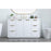 Elegant Lighting Blake 54" Single Vanity Sink, White