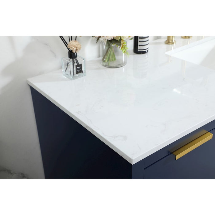 Elegant Kitchen/Bath Blake 60" Single Bathroom Vanity, Blue