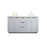 Elegant Kitchen/Bath Blake 60" Double Bathroom Vanity, Grey - VF19460DGR