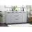 Elegant Kitchen/Bath Blake 60" Double Bathroom Vanity, Grey