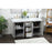 Elegant Kitchen/Bath Blake 60" Double Bathroom Vanity, Grey
