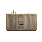 Elegant Lighting Blake 60"L Double Vanity Sink, Natural Oak - VF19460DNT