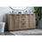 Elegant Lighting Blake 60"L Double Vanity Sink, Natural Oak