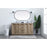 Elegant Lighting Blake 60"L Double Vanity Sink, Natural Oak