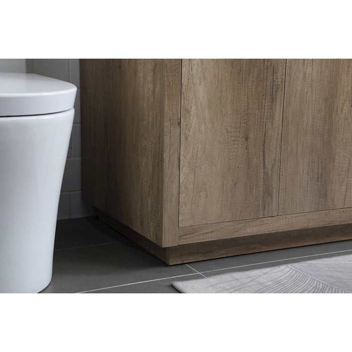 Elegant Lighting Blake 60"L Double Vanity Sink, Natural Oak