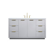 Elegant Kitchen/Bath Blake 60" Single Bathroom Vanity, Grey - VF19460GR